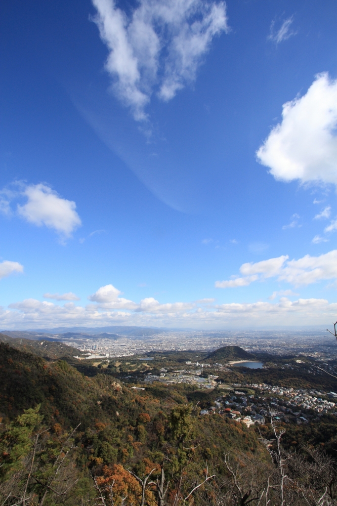 甲山を望む