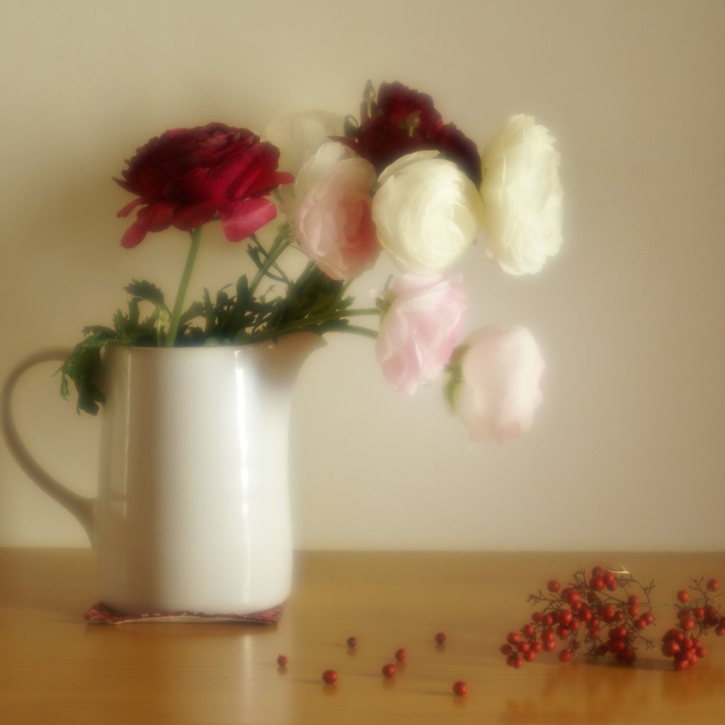 水差しの中の花