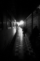 winter sunlight at the station...