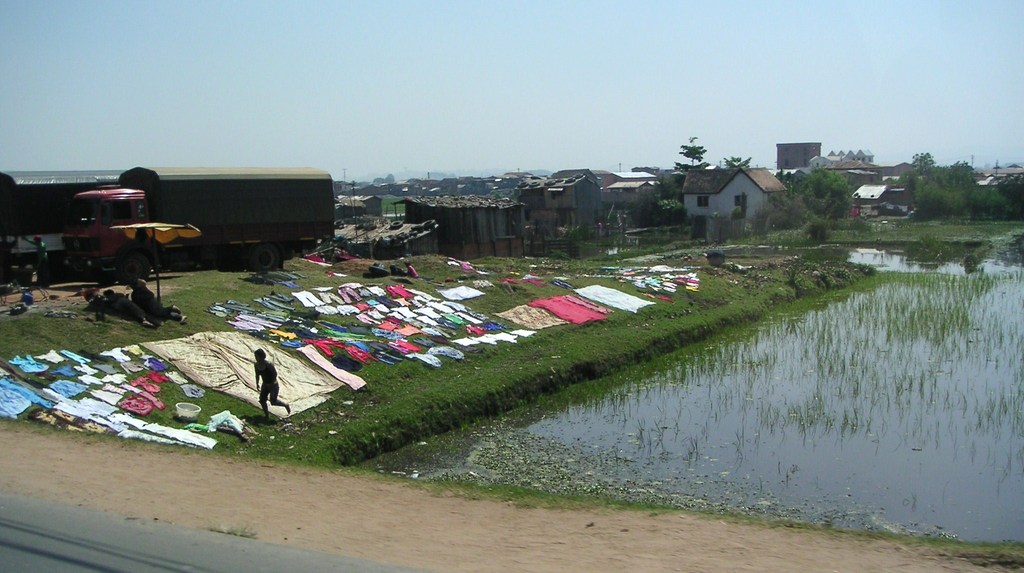 洗たく風景