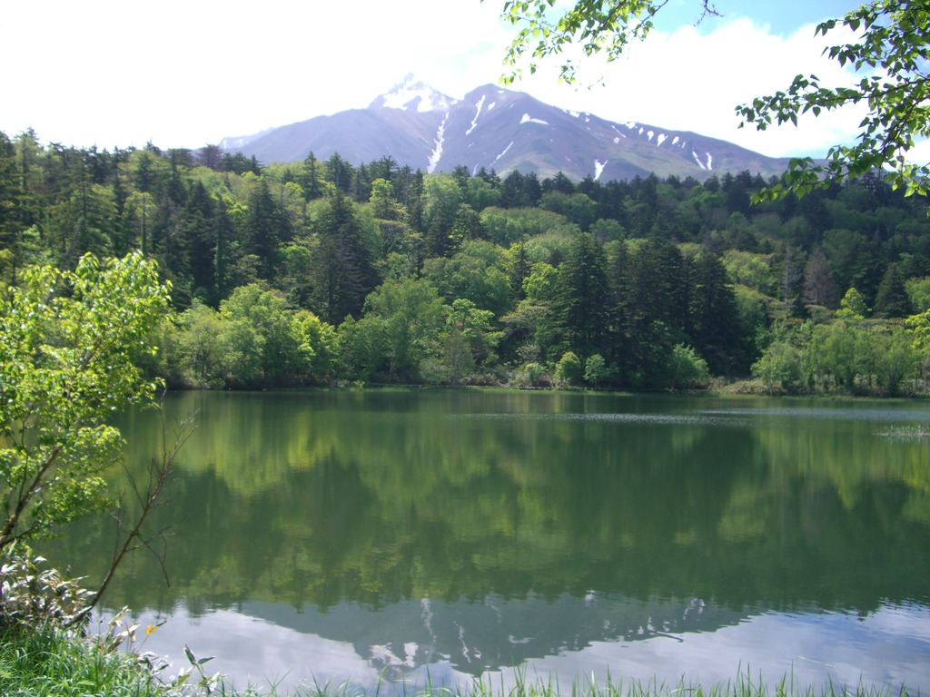 利尻山（オタトマリ沼より）