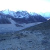 夜明け前のク－ンブ氷河