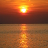シンプルに夕日