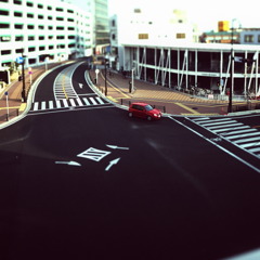 赤い車