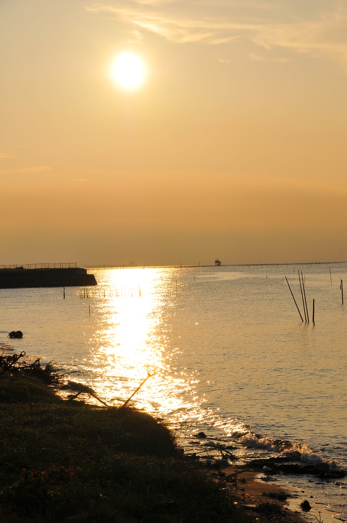 夕日