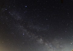 夏の大三角と流れ星