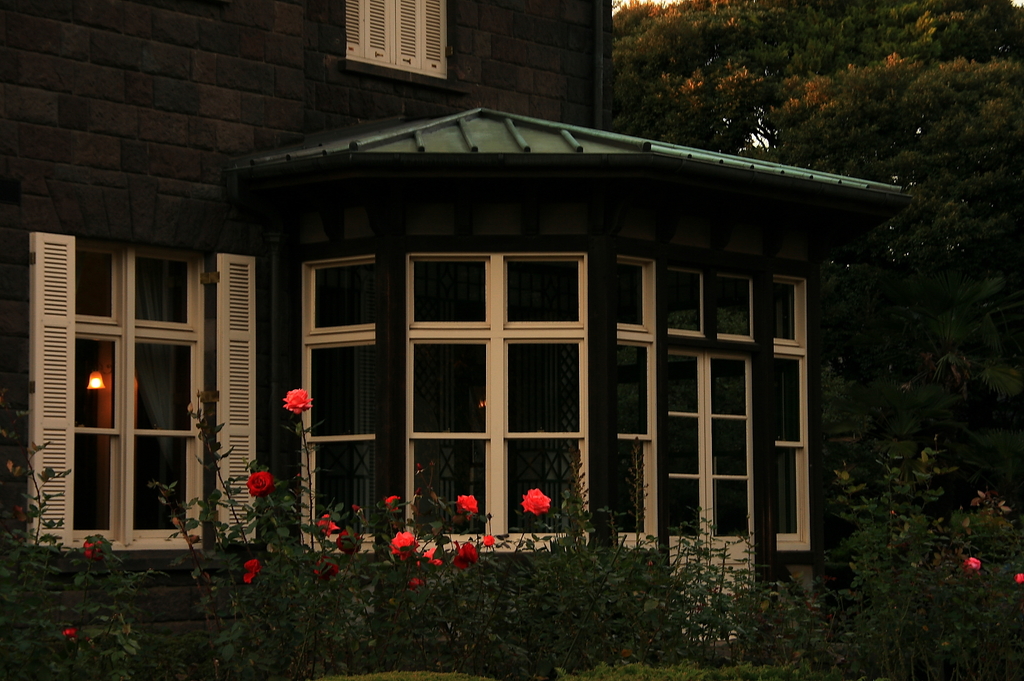 薔薇のある風景