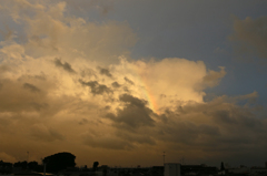 嵐と虹