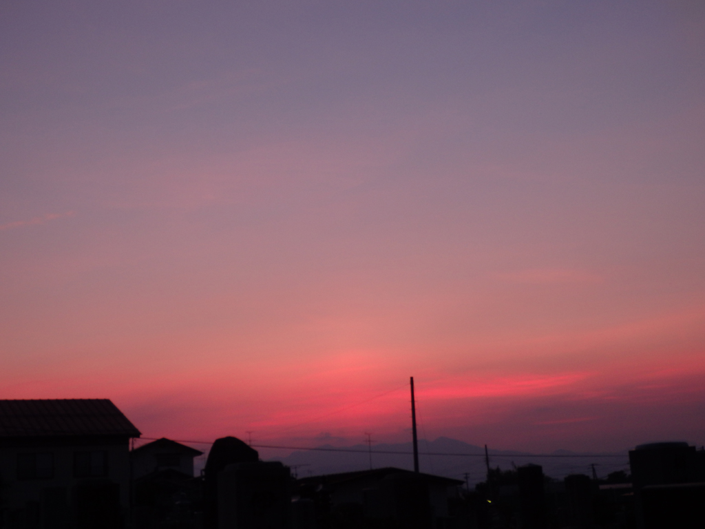 8月9日の夕焼け