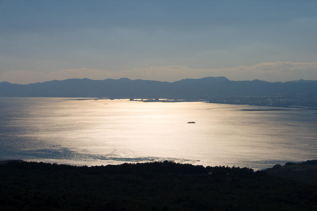 桜島から