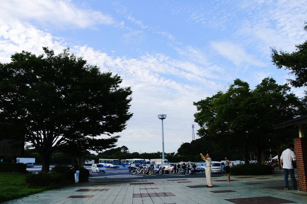 空を撮る人