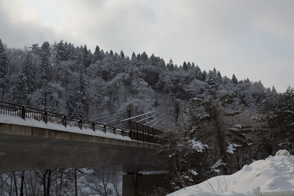 通勤途中にある橋