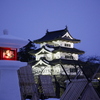 弘前城と灯篭