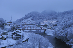 豪雪の温泉宿