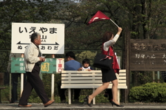 ＳＬ乗車はこちらでーす！
