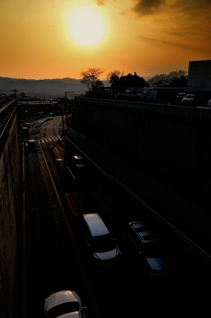 evening road