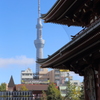 浅草寺からスカイツリー
