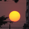 わが家からの夕陽