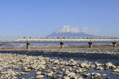 富士川＋鉄橋+新幹線＋富士山