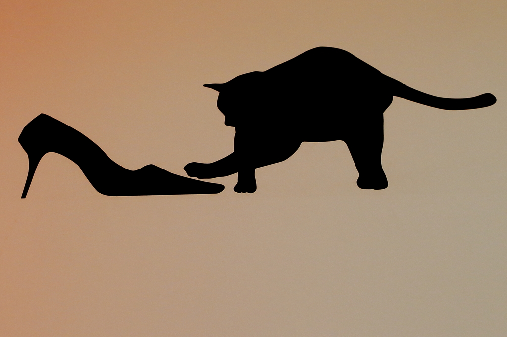 ちょん・ちょん・・・猫とハイヒール
