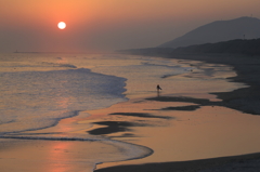 夕暮れビーチ