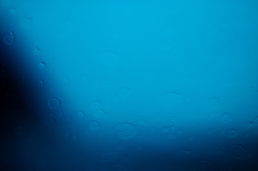 rainy day in the car...