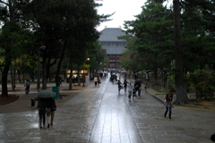 雨の東大寺