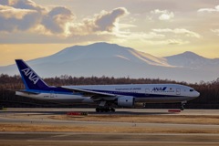 樽前山と飛行機