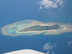 上から見た島