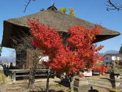 茅葺の寺院