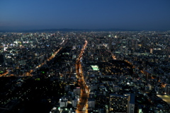 ハルカス日没後