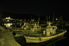 漁港の夜