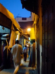 モロッコ　旧市街　夜景