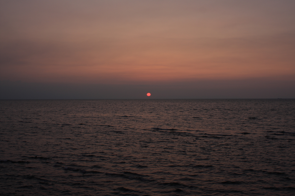 豊前海に沈む夕日２