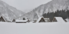 厳冬の五箇山