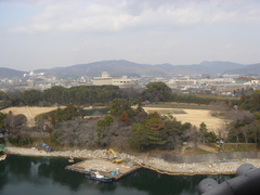 天守閣からの眺め。