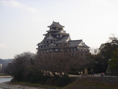 裏からの岡山城