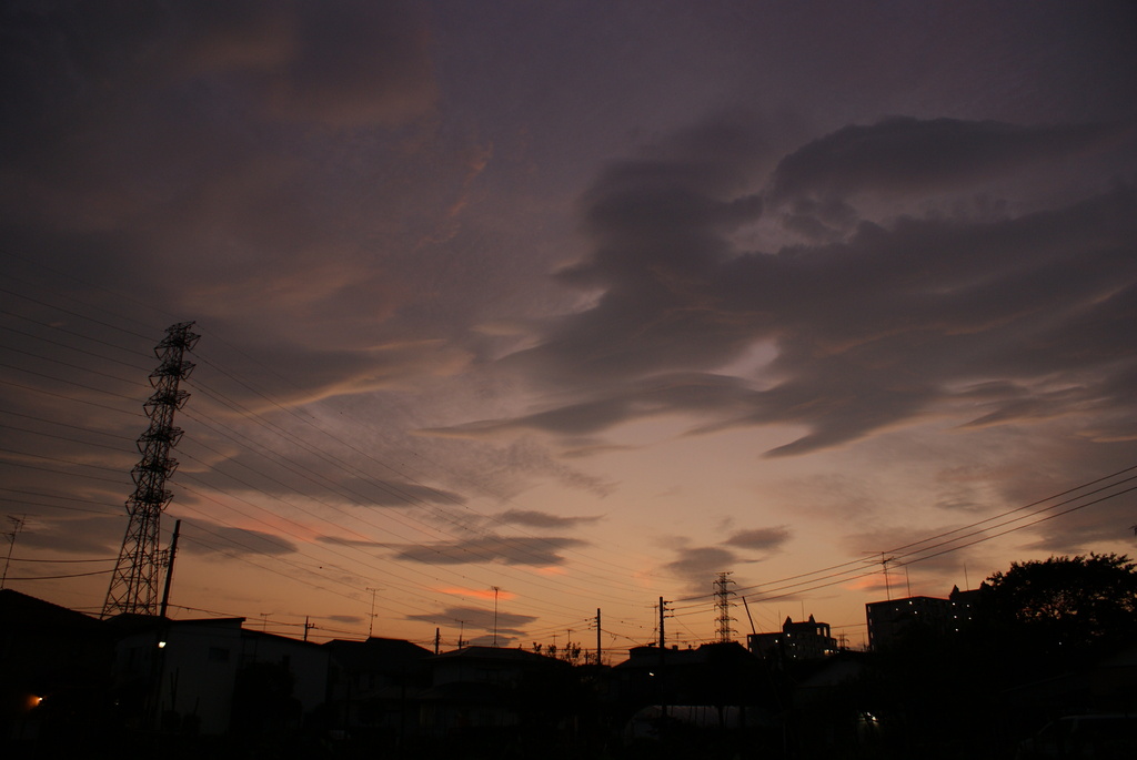 夕暮れ