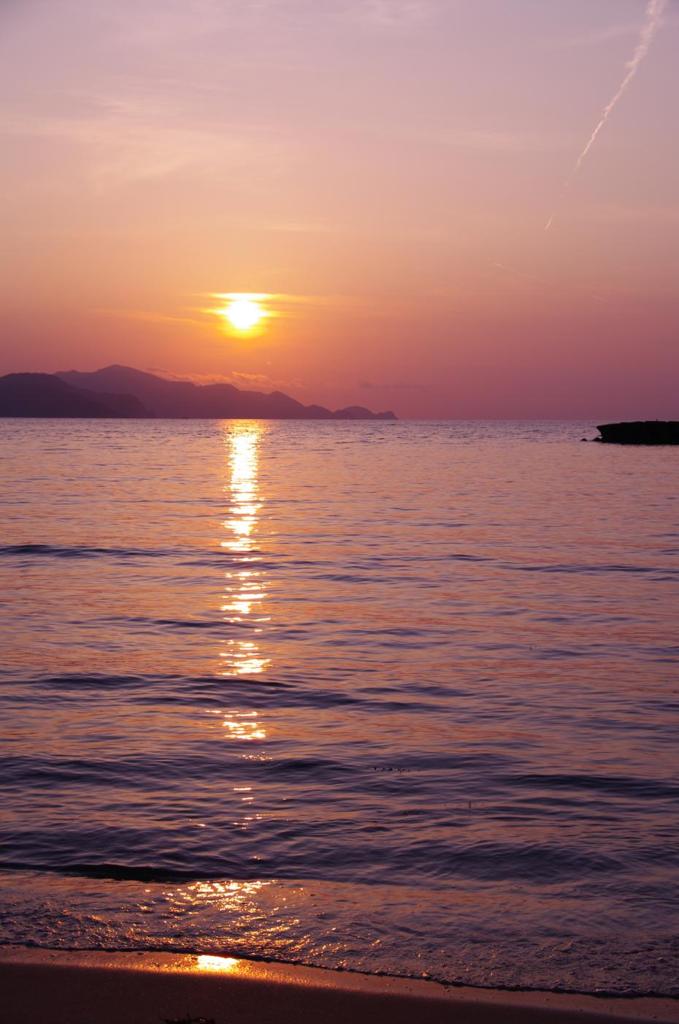 夕日