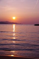 夕日