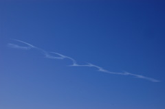 飛行機雲？