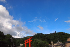 箱根神社の空