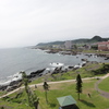 野島崎灯台からの緑地と海と空。