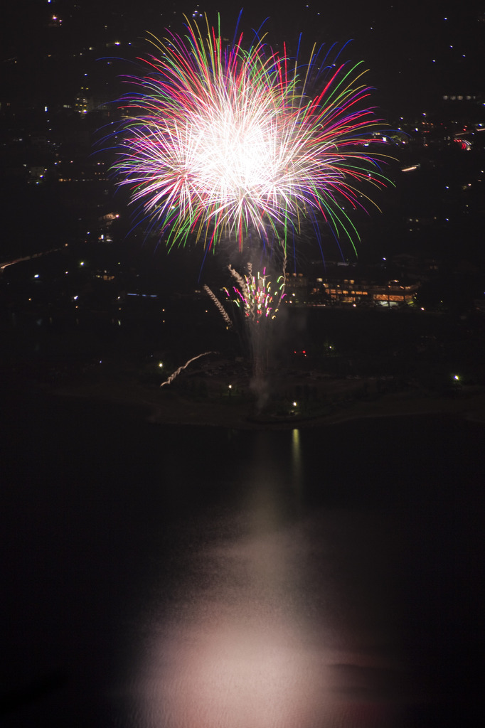 河口湖　湖上祭　岬