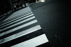 A zebra crossing