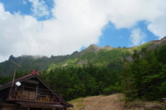 行者小屋より～横岳