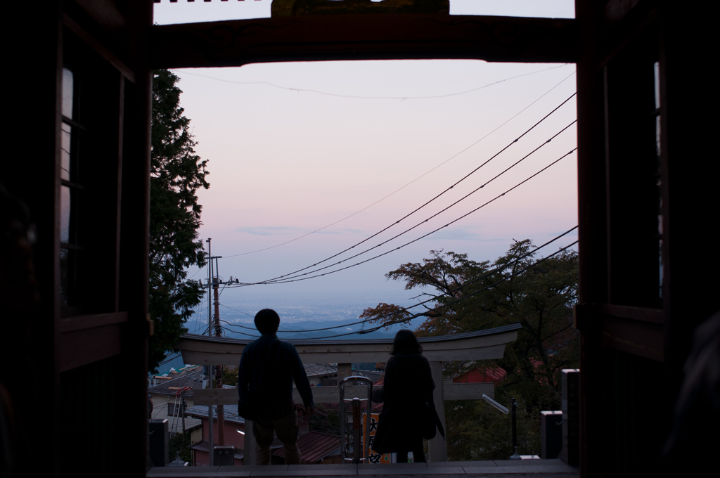 夕暮れ