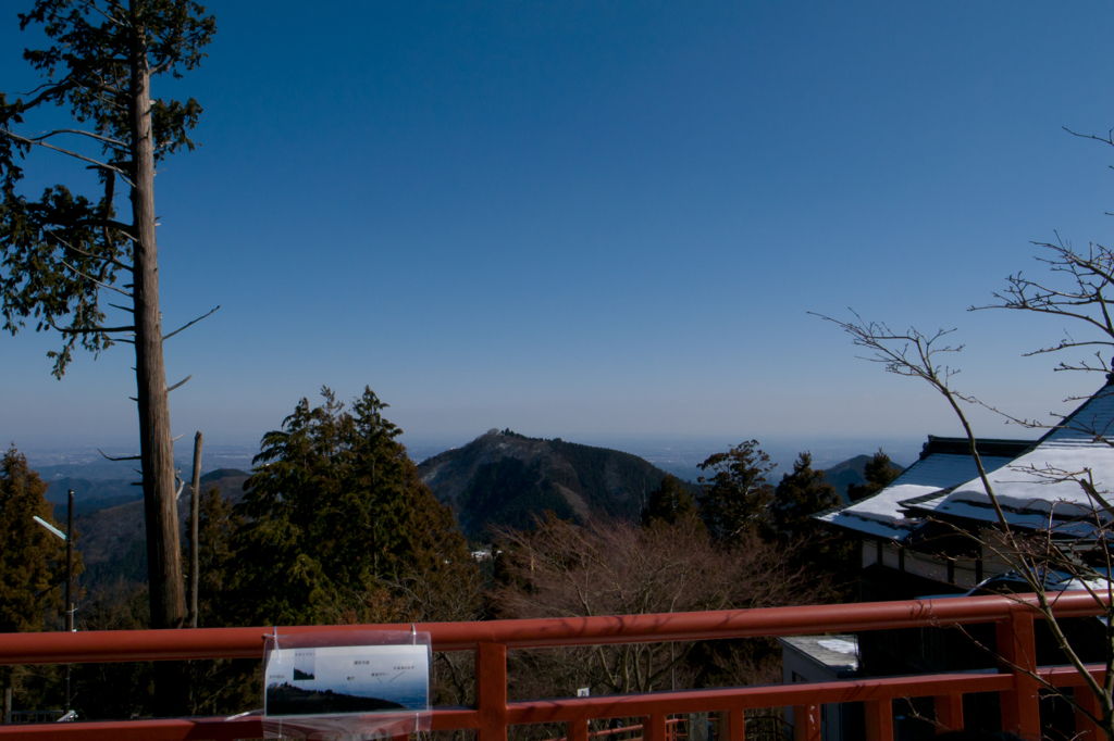 御嶽神社より東京都心方面