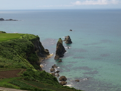 丹後半島　屏風岩