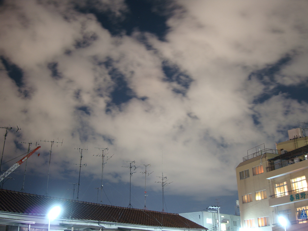 夜の青空